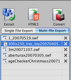 Decompile SWF to XFL - Single File Export