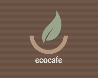 Vector Logo Design - Eco Cafe