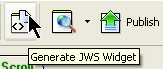 Generates JWS widget