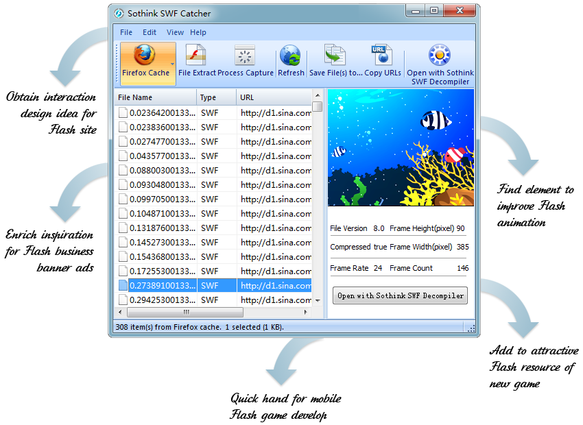 Flash Capture And Flash Saver Sothink Swf Catcher