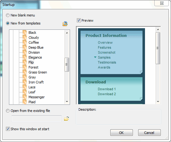 JavaScript Tree Menu - Menu Templates