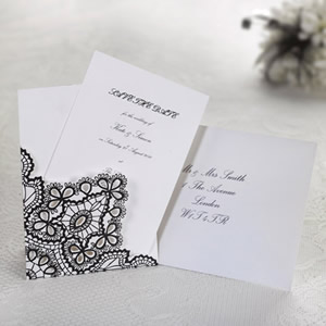 wedding invitaion - lace