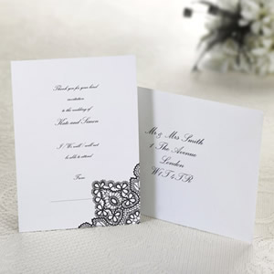 wedding invitaion - lace