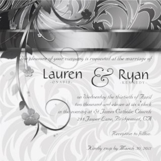 wedding invitaion - single page