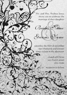 wedding invitaion - single page