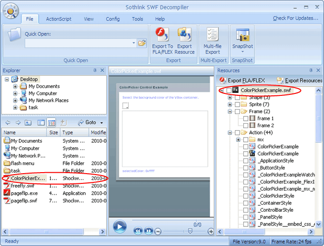 sothink swf decompiler not editing