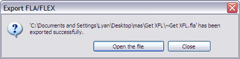 Export FLA/FLEX